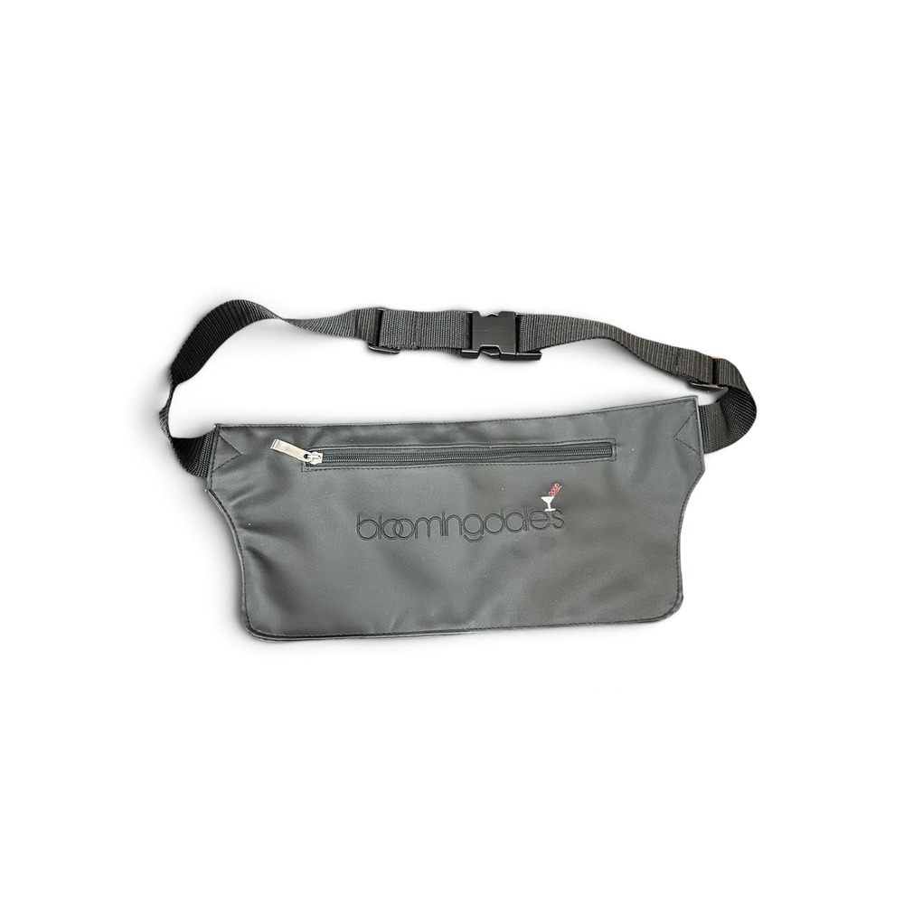 Vintage Bloomingdale's Martini Glass Logo Flat Fanny Pack Waist Bag NWOT